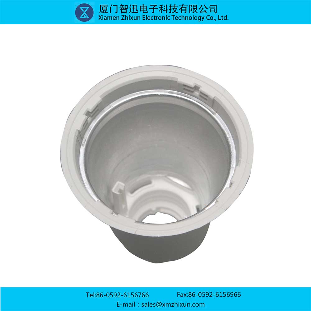 1521-B白色PBT光滑LED照明外壳组件灯杯外壳塑包铝